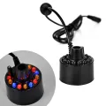 Ultrasonic Mist Maker Atomizer Air Humidifier Fogger Water Fountain Pond 12 LED (Steel/Plastic Body). 