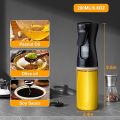 2-in-1 Glass Oil Sprayer & Dispenser Bottle for Healthy Air Fryer Cooking, BBQ, and Salad Dressing | Non-Aerosol Mister Spritzer with Portion Control, Leakproof BPA-Free Food-Grade Plastic for Baking & Grilling | Perfect Kitchen Tool for Olive Oil etc..