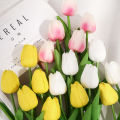 xpFactory Mini Tulip Artificial Flower Fake Flower for Wedding Home Ornamental Flower Simulation Feel Tulip. 