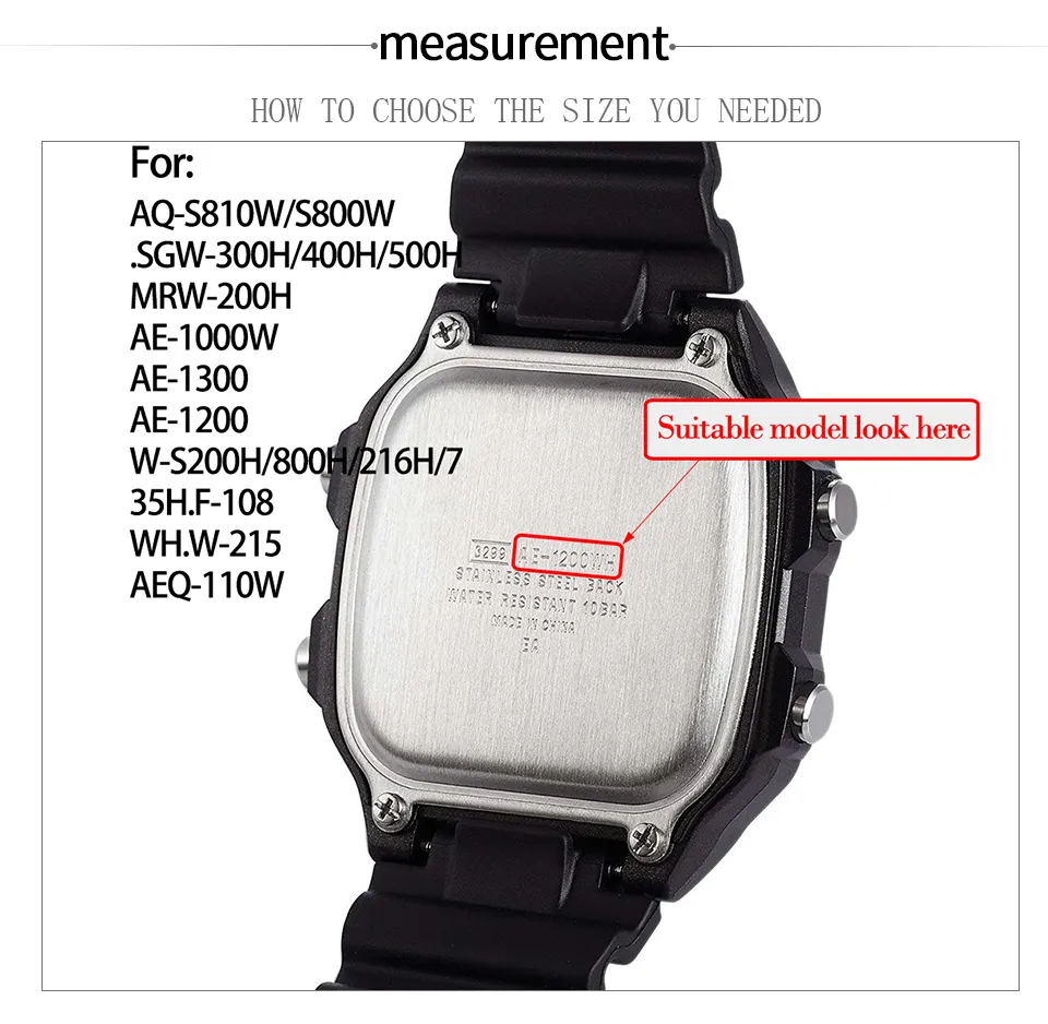 18 Mm Nylon-Armband Für Casio Uhren – Passt Für AE-1000W, AE-1200, W-216H & Viele Mehr