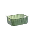Transparent thickened storage basket home daily cosmetics storage basket seasoning box storage frame desktop sundries storage rack.