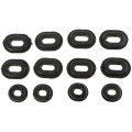 36Pcs Motorcycle Rubber Side Cover Grommets Replacement Gasket Fairings for CG125.
