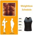 Men's Zipper Neoprene Sauna Suit Slimming Vest Weight Loss Shapewear Tummy Control Body Shapers Workout Compression Corset Tops.