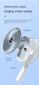 Portable Fan USB Rechargeable 3-Gears Wireless Electric Fan Handheld Clipped Circulator Fan Low Noise Rechargeable Fan. 