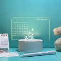 3D LED Note Board USB Message Board with WHITE PEN Creative Acrylic  Lamp Night Lights Gifts Bedroom Desk Lamp. 