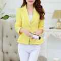 Thin Small Suit Women's Jacket Spring and Summer New Casual All-Matching Slim Fit Ruffled Small Suit Short Top. 