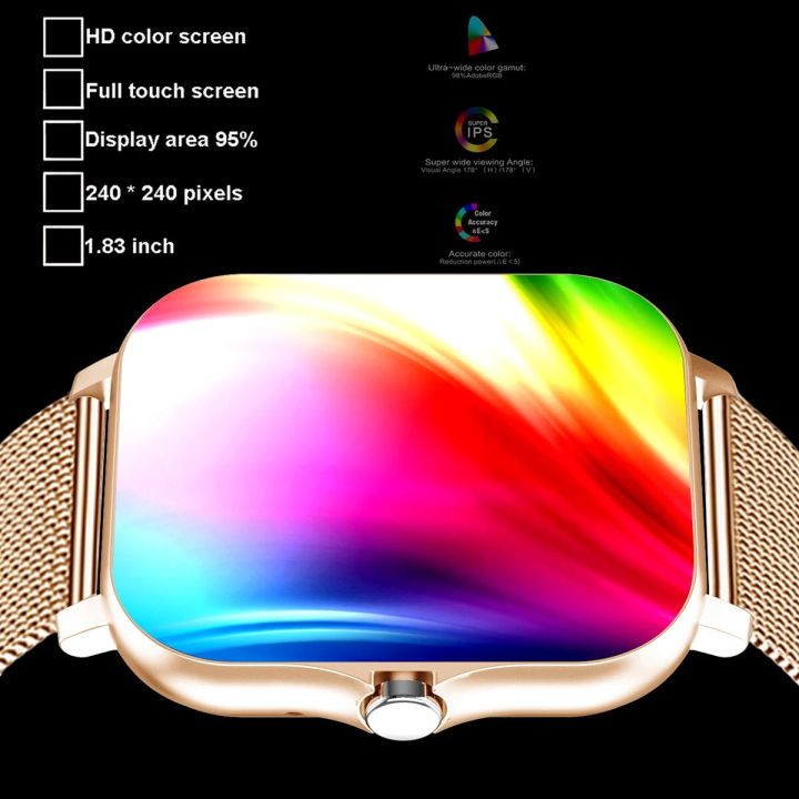 Rose%20Gold%20Color%20Smart%20Watch%20Women%20Men%20Smartwatch%20Heart%20Rate%20Smart%20Clock%20For%20Android%20IOS%20Fitness%20Tracker%20Dial%20Call%20Answer%20Call%20-%20Image%202
