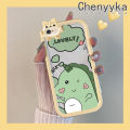 Chenyyka For iPhone 6 Plus 6s Plus 7 Plus 8 Plus Case Cartoon Cute Green Dinosaur Shockproof Clear Phone Cases Little Monster Camera Lens Protective Cover Silicone Transparent Soft Case. 