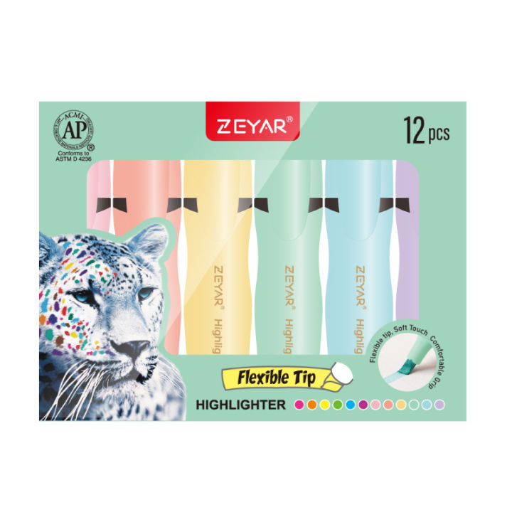 ZEYAR%20Fluorescent%20Pen%20Soft%20Head%20Large%20Capacity%20UK%20Water-Based%20Ink%20Japan%20Pen%20Head%20High%20Quality%20Key%20Point%20Marker%20-%20Image%203