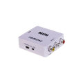 HDMI to AV 1080P Converter HDMI to RCA Audio Video CVBS Adapter - White. 