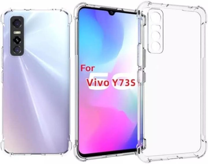 Vivo Y73s 5G/Vivo S7E Premium Silicone Case Crystal Clear Soft TPU Ultra-Thin Transparent Flexible Mobile Phone Back Cover