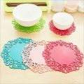 6Pcs Silicone Table Heat Resistant Mat Dish Coaster Drink Placemat Mat. 