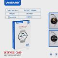 WISME X69 AMOLED Smart Watch with Sleep Tracker IP68 Waterproof & up to 4 Days Battery Life white 3 strap.