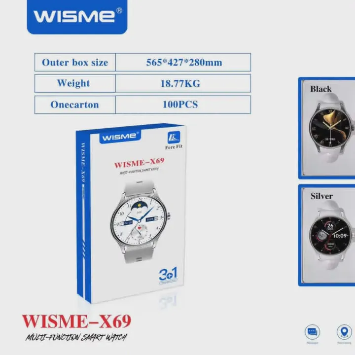 WISME%20X69%20AMOLED%20Smart%20Watch%20with%20Sleep%20Tracker%20IP68%20Waterproof%20&%20up%20to%204%20Days%20Battery%20Life%20white%203%20strap%20-%20Image%204