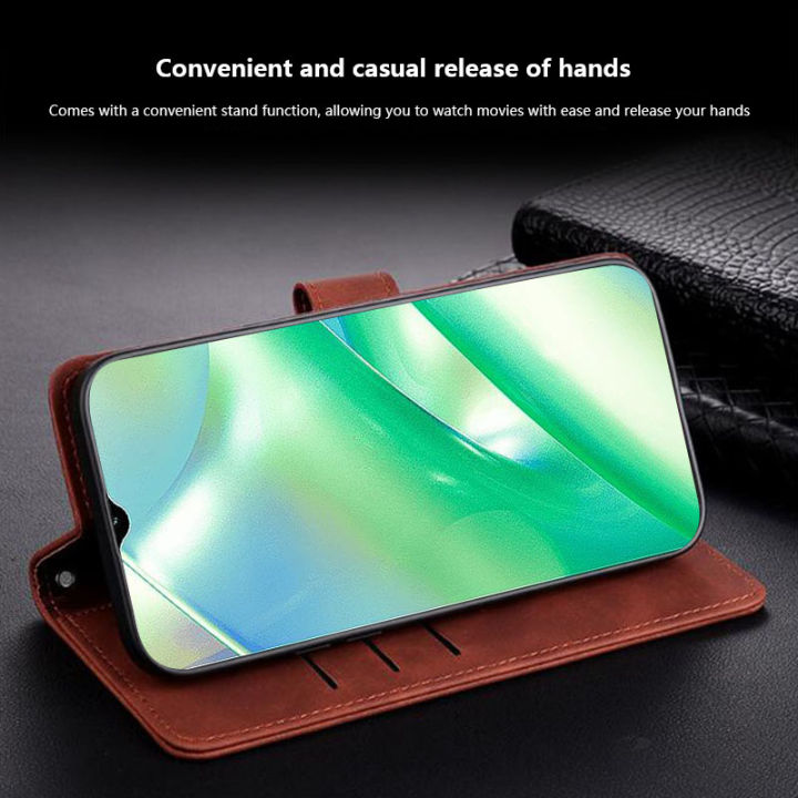 Biruiqu%20For%20Realme%20C33%20New%20Business%20Minimalist%20Flip%20Style%20Leather%20Anti%20Fall%20Protective%20Back%20Cover%20-%20Image%208