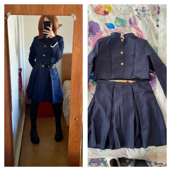 Anime%20Jujutsu%20Kaisen%20Cosplay%20Costume%20Kugisaki%20Nobara%20Tatoo%20Girls%20Women%20Dress%20Uniform%20Full%20Set%20-%20Image%204