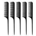 Hairdressing Comb Plastic Pointed-tail Comb Hair Salon Professional Hair Dye Comb High Temperature Anti-static Hair Cutting Comb. 