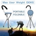 Walking Stick Chair Aluminum Walkers For Elderly Folding Elderly Walker Cane With Seat Walking Stick Old People 2 in 1 Walk/Sit. 