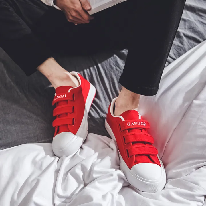 Canvas%20shoes%20men's%20velcro%20collegiate%20style%20small%20white%20shoes%20new%20couple%20board%20shoes%20junior%20high%20school%20students%20casual%20shoes%20for%20middle%20and%20older%20children%20-%20Image%205