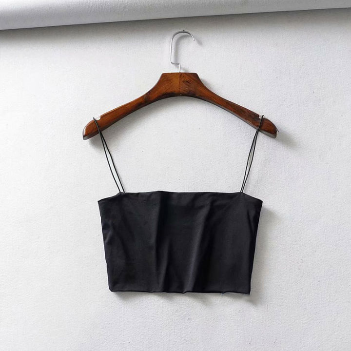 2024%20Summer%20Women's%20Crop%20Top%20Elastic%20Cotton%20Camis%20sleeveless%20Short%20Tank%20Top%20Bar%20-%20Image%203
