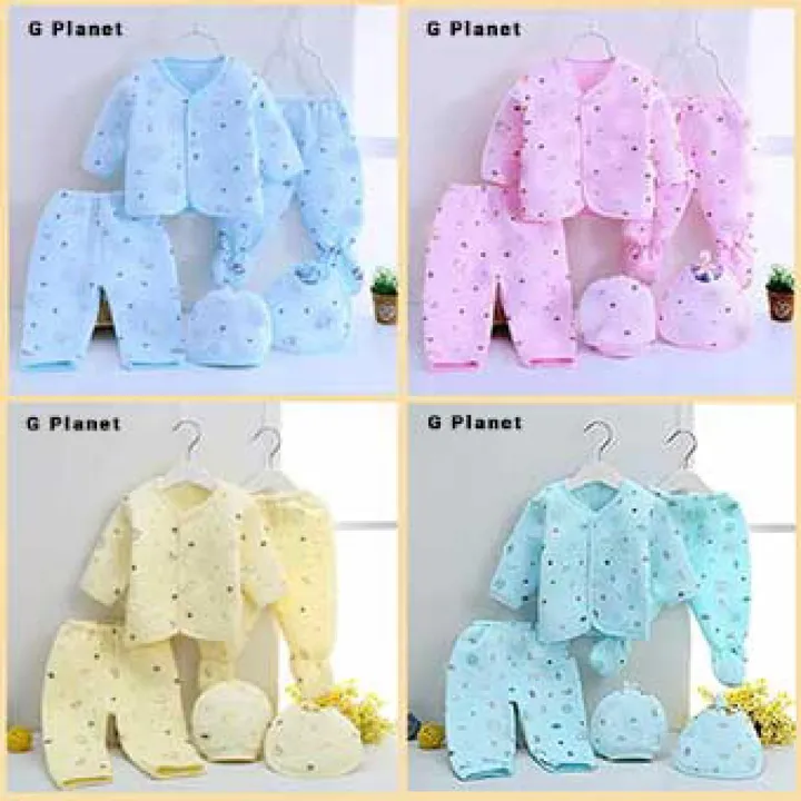 Winter Clothing Stranger Kids 1Set-5 Pieces Dress 0-6 Months baby 