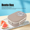 Thermal Bento Box, Reusable Camera Shaped 1450ml Portable Lunch Box Leakproof Double Layer for School. 