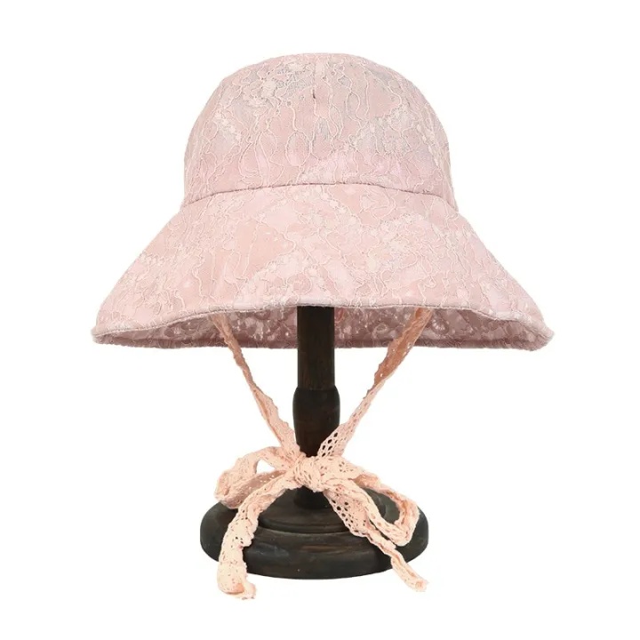 OMEA%20Lace%20Bucket%20Hat%20Women%20Cute%20Floral%20Fisherman%20Hat%20Summer%20Beach%20Visor%20Adjustable%20Ribbon%20Wide%20Brim%20Bonnet%20Elegant%20Cap%20Luxury%20-%20Image%207