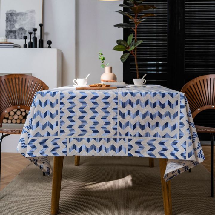 Table Cloth Vintage Printed Table Cloth American Fabric Rectangular