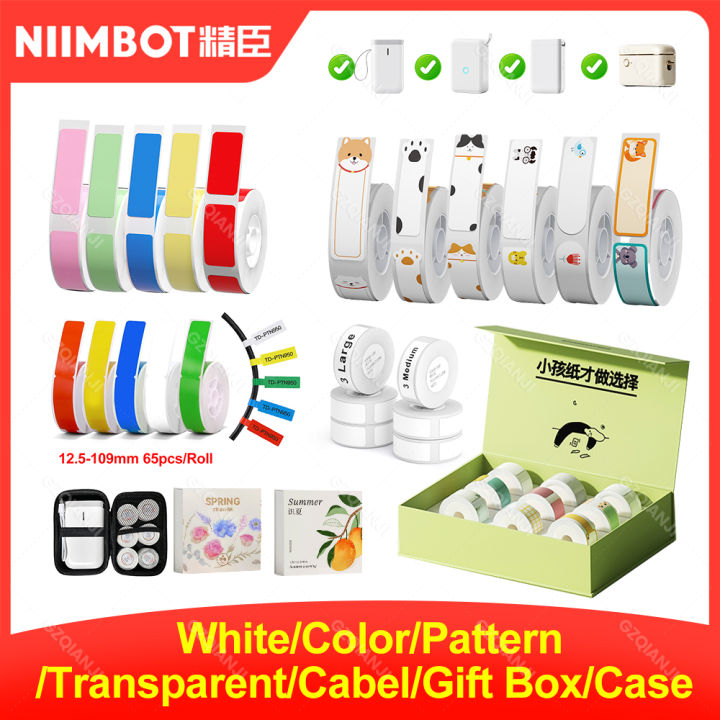 1 paper waterproof D10 white transparent t printer color Niimbo official paper roll replacement 10 label sticker D11 D1cosplay