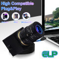ELP 4K HD USB Camera High Speed 30FPS Webcam 4X Optical Zoom Web Camera USB Mini Camera for Industrial and Video Conference.