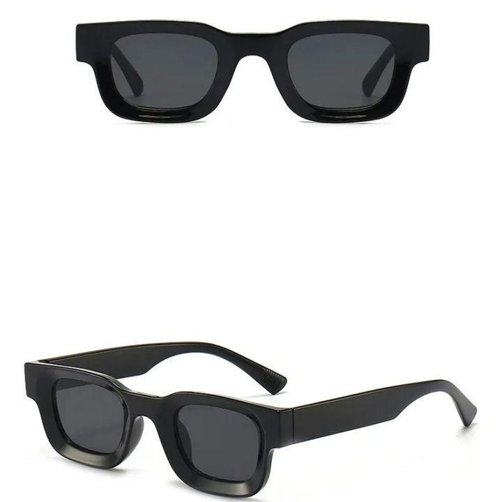 Small Frame Sunglasses Men Women Vintage Square Sun Glasses Brand Designer  Concave Mirror Black Eyewear Shades