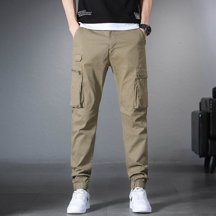 Summer%20Men's%20Lightweight%20Cargo%20Pants%20Drawstring%20Slim%20Fit%20Cargo%20Pants%20With%20Zipper%20Pockets%20Outdoor%20Hiking%20Military%20Trousers%20Male%20-%20Image%208