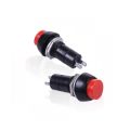 Highly Vital - 2 Pcs Round Red Push Button Switch AC 250V 3A SPST ON-OFF Switch - Tools, DIY & Outdoor - Modern and Trendy.