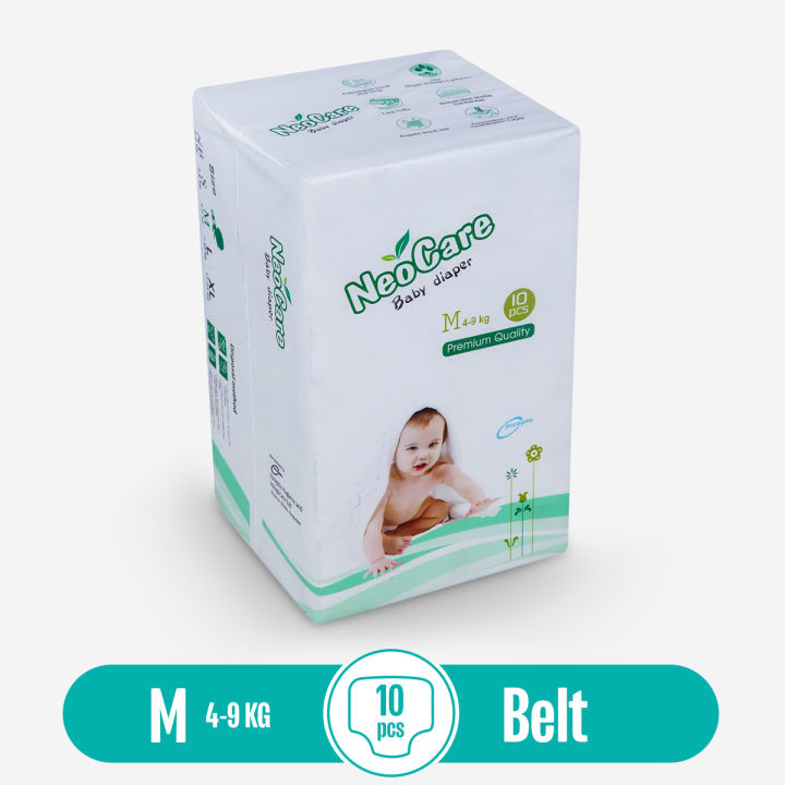 Neocare Belt Diaper M (4-9KG) 10Pcs