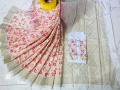 New Designer Screen Print Half Silk Saree And Dhupiyan Cotton Panjabi For Combo Couple set.
