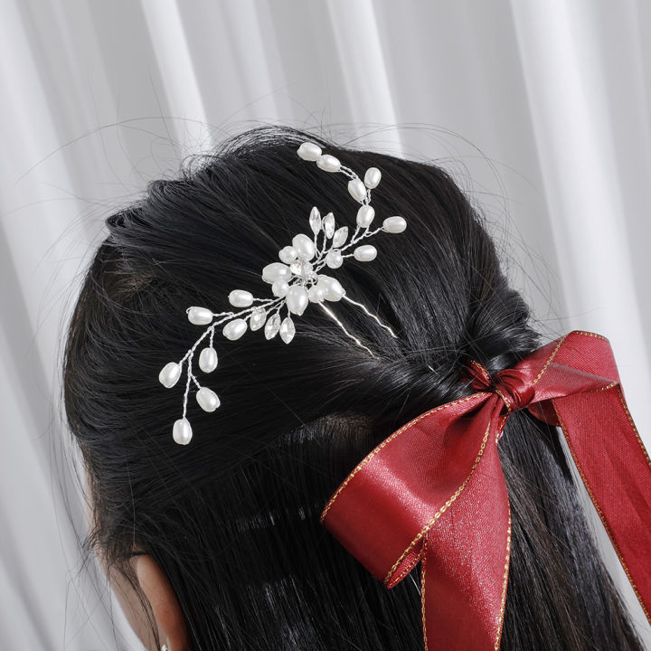 1/2Pcs%20Simulate%20Pearl%20Hairpins%20Hairstyles%20Wedding%20Bridal%20Hair%20Pins%20Hair%20Jewelry%20Accessories%20Hair%20Clips%20for%20Women%20-%20Image%203