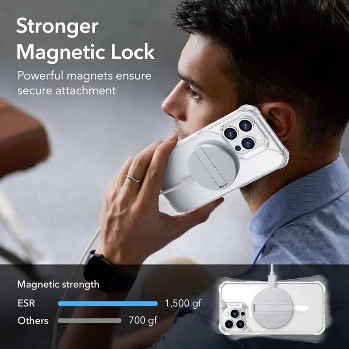 ESR%20for%20iPhone%2014%20Pro%20Max%20Case,%20Compatible%20with%20MagSafe,%20Shockproof%20Grade%20Protection,%20Air-Guard%20Corners,%20Magnetic%20Phone%20Case%20for%20iPhone%2014%20Pro%20Max,%20Air%20Armor%20(HaloLock),%20Clear%20-%20Image%203
