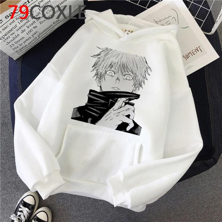Japanese Anime Hoodies Jujutsu Kaisen Graphic Hoodie Winter Warm