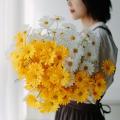 50cm Artificial White Chamomile Flower Bouquet DIY Vase Home Garden Living Room Decoration Wedding Party Silk Flowers.