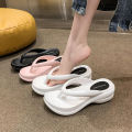 6CM Women Wedges Sandals Female High Heeled Slippers Summer Europe America Fashion Outdoor Flip Flops Clip Platform Slides Shoes.