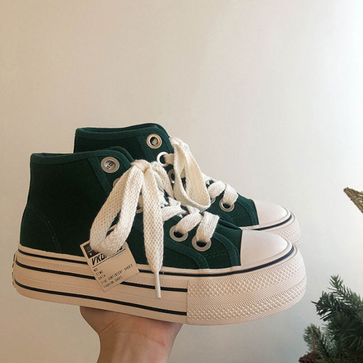 Autumn%20Red%20Shoes%20Canvas%20Shoes%20High-Top%20Women's%20Hong%20Kong%20Style2022New%20Year%20All-MatchinginsThick-Soled%20Small%20Sneakers%20-%20Image%204