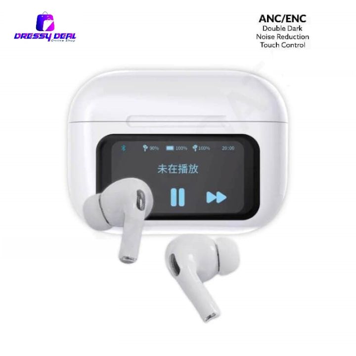 Airpods%20A9%20Pro%202%20ANC/ENC%20With%20Screen%20Display%20%20Dobble%20Dark%20Touch%20Control%20Noise%20Reduction%20Long%20Battery%20Bluetooth%20Headphone%20-%20Image%2010