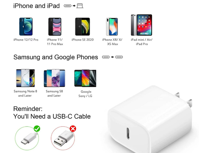 iPhone%2014%2013%2012%2011%20Super%20Fast%20Charger-Apple%20MFi%20Certified-High%20Speed%20iPhone%20Charger-2-Pack%2020W%20PD%20USB%20C%206FT%20Wall%20Charger%20Compatible%20with%20iPhone%2014/13/13Pro/12/12%20Pro/11/11Pro/XS/Max/XR/X/8/8%20Plus%20-%20Image%202