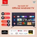 itel G321 32" Smart Android TV, 1 GB Ram 8GB Rom, Official Android 9.0, Full HD 1080x1920. 
