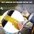 1.5M 2.5cm Pipe Repairing Rubber Patch Safe Electrical Wires Sealing Tape Waterproof Self-Fusing Silicone Tape Strong Leak-Proof Hose Strip Tape Home Improvement.
