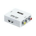 HI Speed Mini HDMI to 3RCA CVBS Composite Video AV Converter Adapter for TV PS3 VHS VCR DVD-Black.