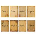 Kraft Paper Stationery Letterform Letter Pad Sketch Pad Letterhead Vintage Writing Paper Letter Paper Flower Design. 