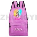 Fashion Casual Women LoliRock Game Backpacks Kawaii Pink Merch LoliRockstar Anime Schoolbags Halloween Gifts Children Book Bags.