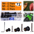 36 Pairs /M5/M6 Rubber Well Nuts With Stainless Steel Screw Kayak Brass Copper Bolts Well Nut Set Kit.