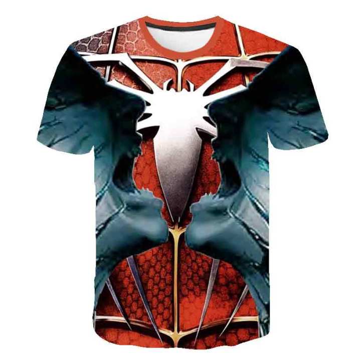 children%20t%20shirts%20fashion%20spider-man%20boys%20t%20shirt%20Marvel%20children%20t-shirt%202023%20summer%20baby%20boys%20girls%20children%203D%20clothes%20kids%20-%20Image%204